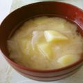 時花菜's cooksnap of when they made 新ジャガ・新玉葱のお味噌汁.
