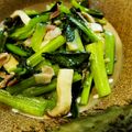 ICCHIE31's cooksnap of when they made 小松菜とベーコン炒め.