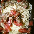 azuki1963's cooksnap of when they made 和風？ツナトマトジェノベーゼ.