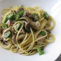 littlefoot's cooksnap of when they made ツナとシメジとオクラのパスタ♪.