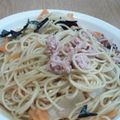 あきひろ‖'s cooksnap of when they made 梅肉と新たまねぎのスパゲティ.
