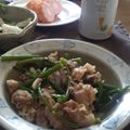 しあこちゃん's cooksnap of when they made ＊豚こま団子とにんにくの芽の照り炒め＊.