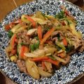 sonohata's cooksnap of when they made すぐ出来る　セロリと豚肉のオイスター炒め.