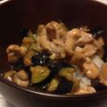 ゆこちゃ's cooksnap of when they made なすとチキンのポン酢マヨ丼.