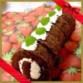 hanaxoxox's cooksnap of when they made ココア❁ロールケーキ.