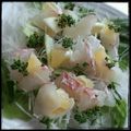 miu82's cooksnap of when they made 鯛と花山椒のカルパッチョ.