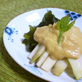 taruママ's cooksnap of when they made うどとわかめの辛子マヨ味噌和え.