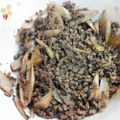 陸軍大尉's cooksnap of when they made ごぼうとひき肉の甘辛コチュ炒め.