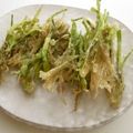 puniＫ's cooksnap of when they made 芹(せり)の根の天ぷら.