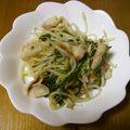 ピンキーカフェ's cooksnap of when they made 豚肉とニラもやし炒め.