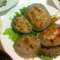 とまとチーズ's cooksnap of when they made れんこんの梅じそさっぱり肉詰め焼き.