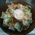 あさのいちこ's cooksnap of when they made 月見豚とろろ丼.