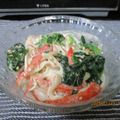 良庵★Ryoan's cooksnap of when they made カニカマとほうれん草のからしマヨ和え.