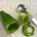 まこさんど's cooksnap of when they made ピーマンの 種を簡単に取り出す方法.