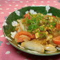 ひーゆっき's cooksnap of when they made 白身魚とトマトととろ～り卵の甘酢炒め.