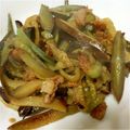 RIA730's cooksnap of when they made なす♡♥鶏皮炒め.