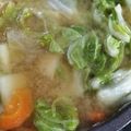 yikar1's cooksnap of when they made 白菜と大根の具だくさんおかずみそ汁.