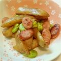 うぇいたん's cooksnap of when they made おつまみ☆うまいじゃがいもとそら豆炒め☆.