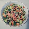 judyis's cooksnap of when they made きゅうりとカニカマの胡麻ポン酢和え～♪♪.