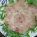 こっぺぱんのすけ's cooksnap of when they made 簡単カルパッチョ～鯛～*.