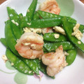 だいぽよ☆'s cooksnap of when they made スナップえんどうとさやえんどうの塩炒め.