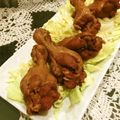 あんちょもふ２'s cooksnap of when they made 手羽元の甘辛煮・春キャベツのせ♪.