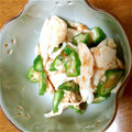 ijunsan's cooksnap of when they made オクラとささみの梅和え.