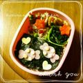 向日葵◎'s cooksnap of when they made お弁当に❤シュウマイde白いお花.