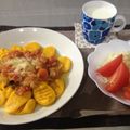 zhlovesck's cooksnap of when they made かぼちゃのニョッキ.