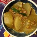 わんわんうさこ's cooksnap of when they made 大根のカレーそぼろあんかけ.