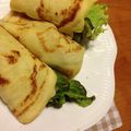yucca**'s cooksnap of when they made レタスときのこの米粉クレープ.
