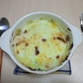 HaLCioNR's cooksnap of when they made ゆでたまご＆ほうれん草のシンプルグラタン.