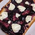 lib1001's cooksnap of when they made クリームチーズ&ブルーベリーのトースト.
