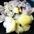 きららたけ's cooksnap of when they made 新じゃが、豚肉、舞茸の蒸し焼き.