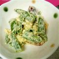 みづきママ111's cooksnap of when they made スナップエンドウとウインナーの卵サラダ.