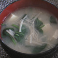 Maraisin's cooksnap of when they made 白味噌で、えのきとほうれん草のお味噌汁.