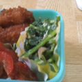 Kuyumiy's cooksnap of when they made ■糖質制限ほうれん草マヨおかか簡単お弁当.