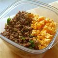 フーカ's cooksnap of when they made ピリ辛ネギ豚そぼろ丼.