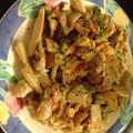 maruami's cooksnap of when they made 鶏皮でもう一品！鶏皮きのこ炒め.