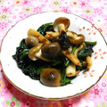 シャンプーハット's cooksnap of when they made ほうれん草としめじの海苔の佃煮和え.