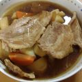 hiro★kuma's cooksnap of when they made 肉じゃが？豚バラとじゃがいものあんかけ煮.