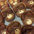 mitigaeru's cooksnap of when they made くまマフィン チョコカップケーキ.
