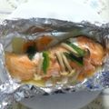 panco808's cooksnap of when they made 超簡単！サーモンのホイル包み.