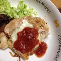 ルぴあ's cooksnap of when they made ヘルシー鶏胸肉のチーズ焼きトマトソース.