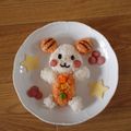 mari*co's cooksnap of when they made キャラ弁！うーたん弁当.