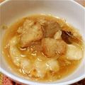 choco-110's cooksnap of when they made 夜食に！簡単仙台油麩の春雨スープ♥.