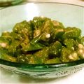 chiＡki's cooksnap of when they made 胡麻たっぷり　おくらの胡麻和え.