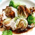mt_eiko's cooksnap of when they made 本格！簡単！豚バラと白菜の蒸ロール.
