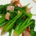 くびりん's cooksnap of when they made お弁当にも！ほうれん草のベーコン炒め.