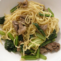 トクライ's cooksnap of when they made 青菜と牛肉の簡単焼きそば.